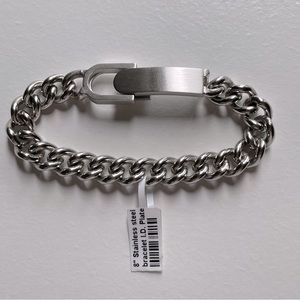 Stainless Steel ID bracelet 8”